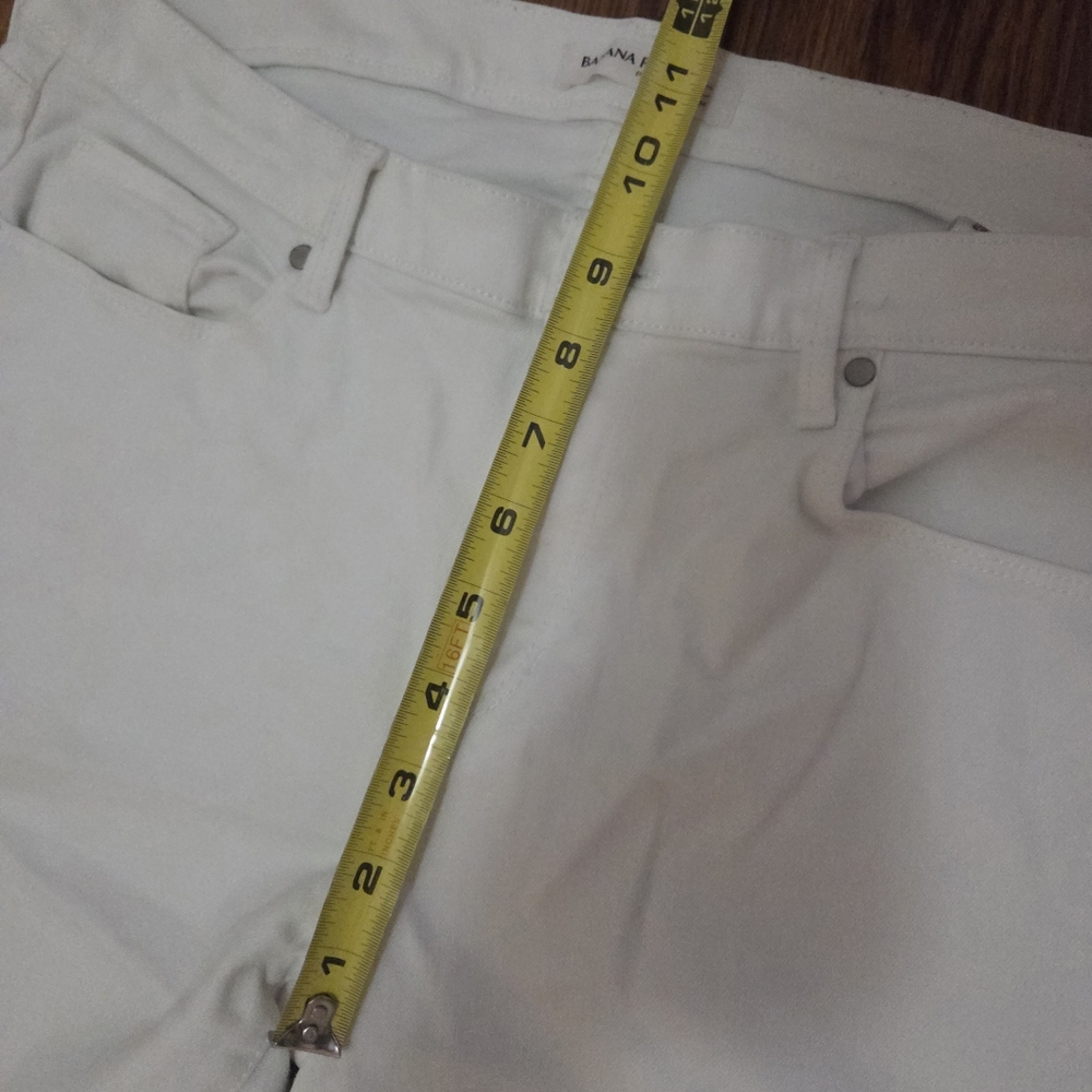 Banana Republic White Skinny Jeans Size 31P - Picture 10 of 11
